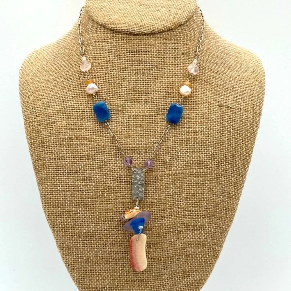 925 Artisan Made Beach Feel Necklace.